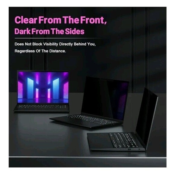 Magnetic Laptop Privacy Screen 16 Inch 16:10 Ratio  Removable Anti-glare Blue Li - Picture 6 of 11